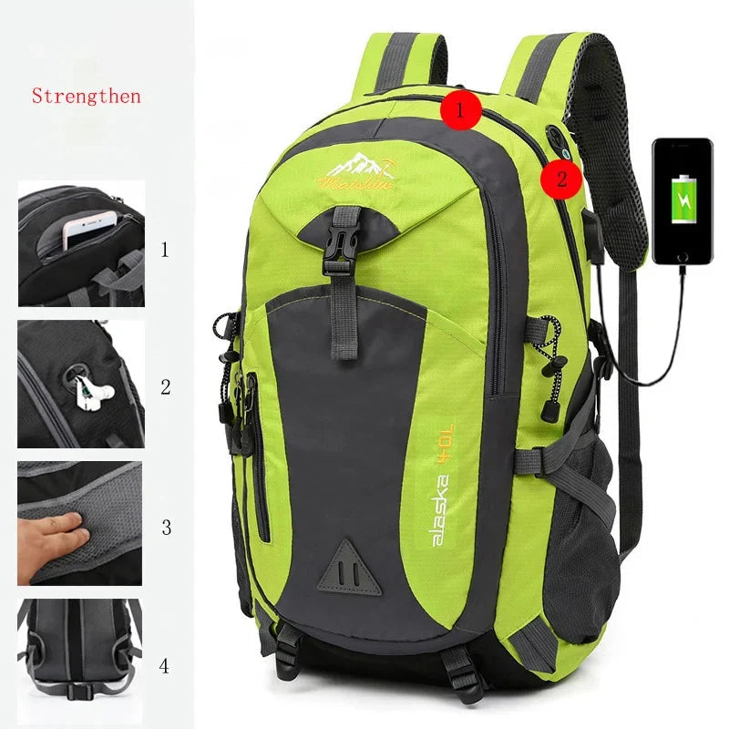 Anti-theft Waterproof Mountaineering Backpack for Outdoor Adventures image 9