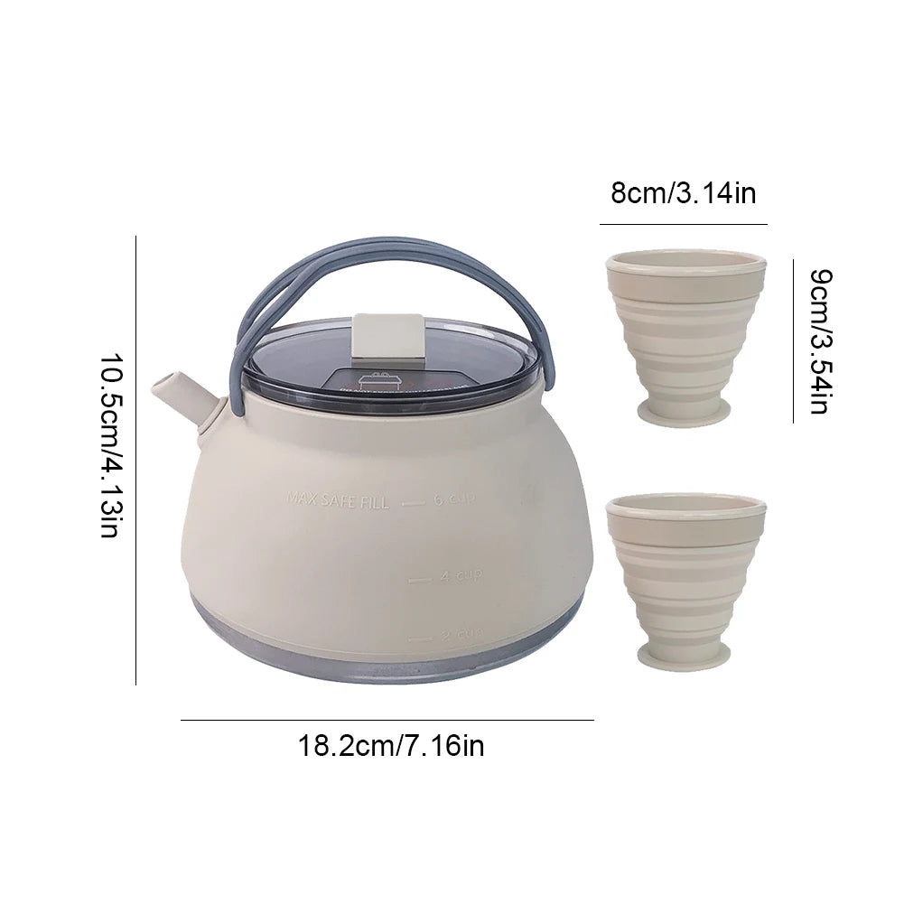 1.5L Outdoor Folding Silicone Kettle – Portable and Collapsible for Travel image 5