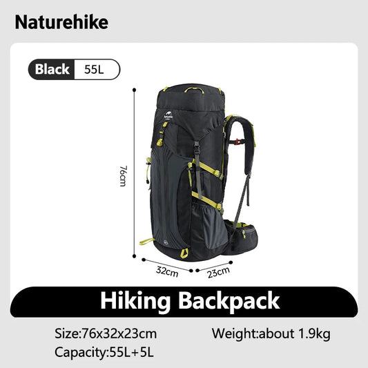 Naturehike Camping Backpacks – 55L Waterproof Hiking Trekking Packs image 6