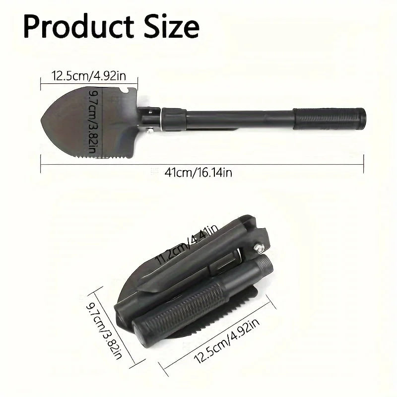 4-in-1 Multifunctional Folding Shovel – Essential Outdoor Survival Tool image 4
