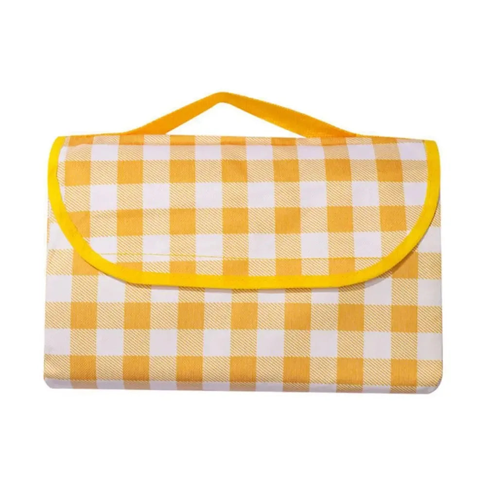Foldable Outdoor Picnic Pad – Waterproof &amp; Lightweight Beach Mat - Yellow, 150x200cm image
