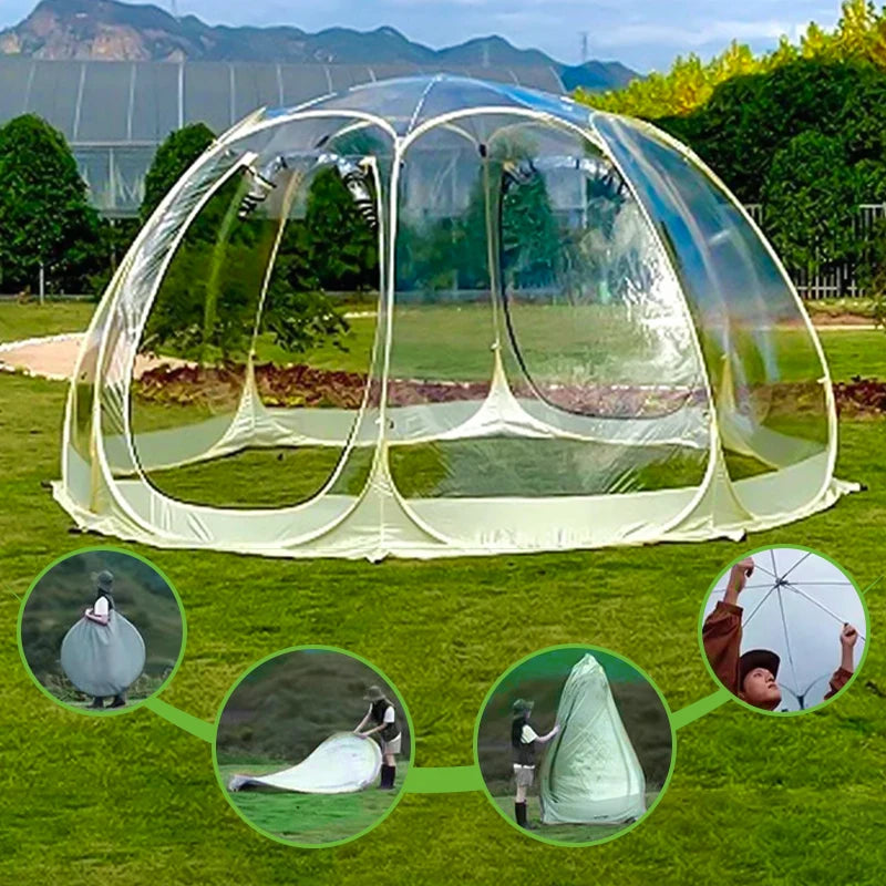 Outdoor Dome Starry Sky Tent – Transparent Camping for Stargazing image 3