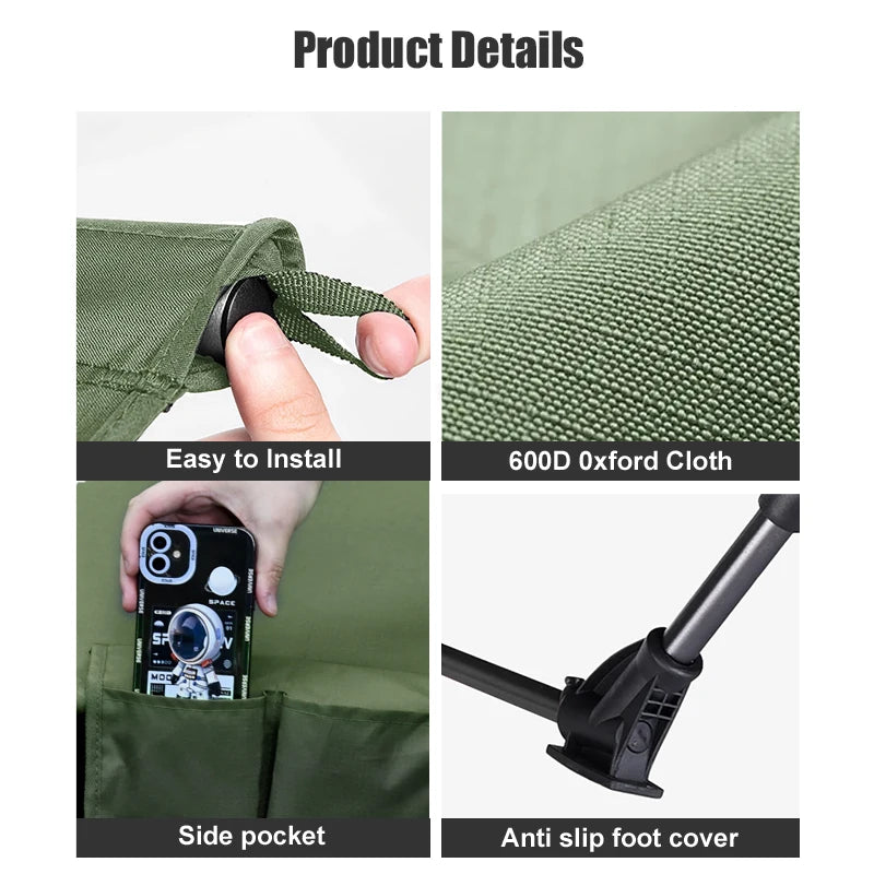 WESTTUNE Camping Cot – Ultralight and Portable Folding Bed for Outdoor Adventures image 3