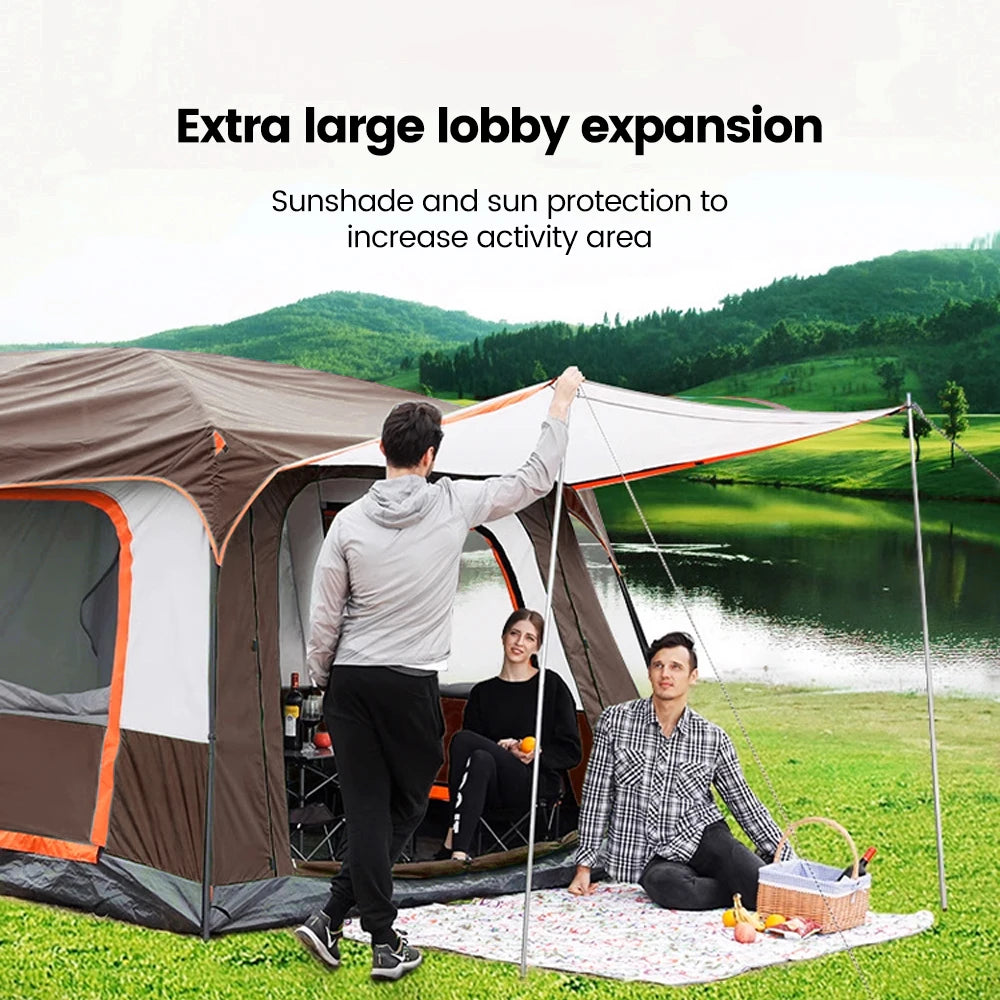 2025 Upgraded 4 Season Camping Tent – Ideal for 3-12 Person Family Adventures image 3