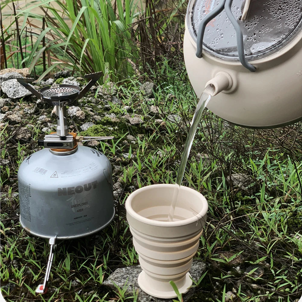 1.5L Outdoor Folding Silicone Kettle – Portable and Collapsible for Travel image 4