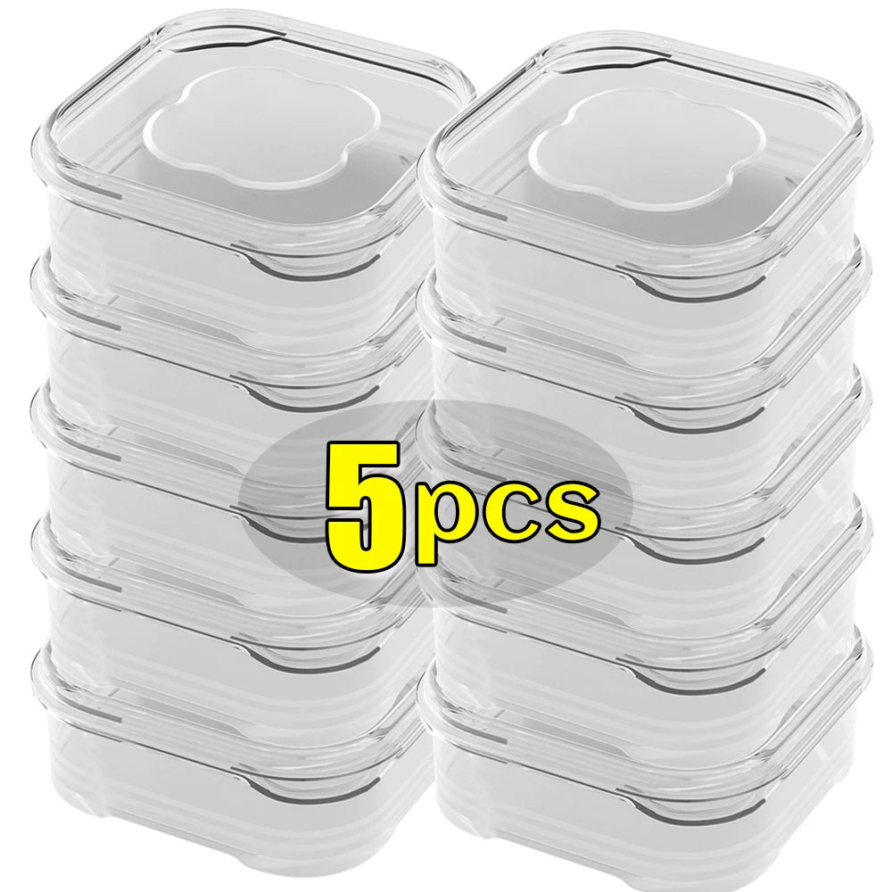 5/1Pcs Mini Transparent Food Storage Containers – Keep Your Fridge Organized image 0