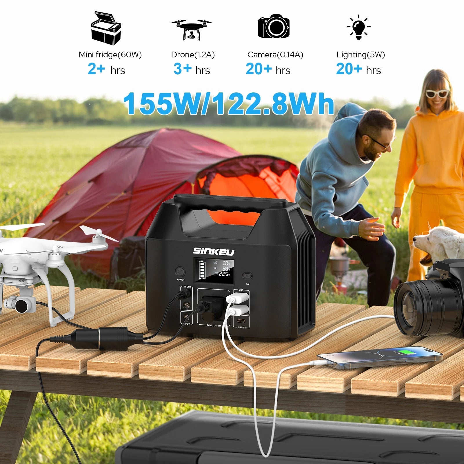 150W Portable Power Station – Reliable Power for Camping &amp; Home Use image 4