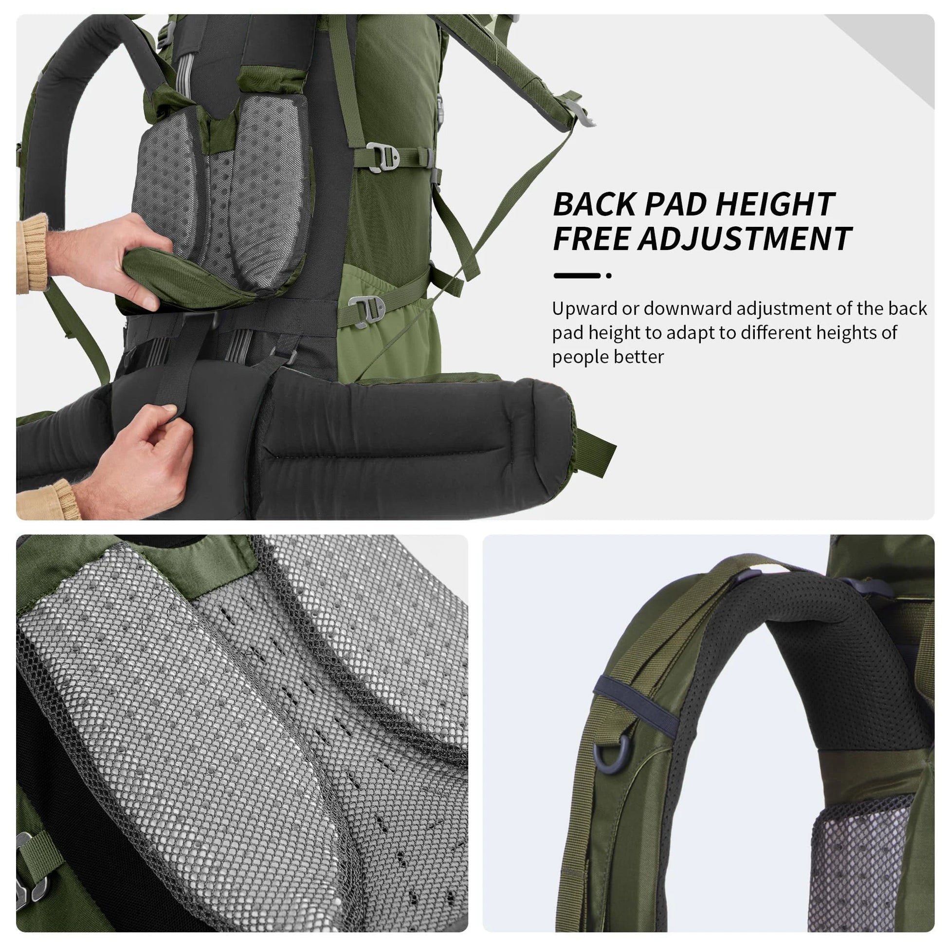 Naturehike Camping Backpacks – 55L Waterproof Hiking Trekking Packs image 2