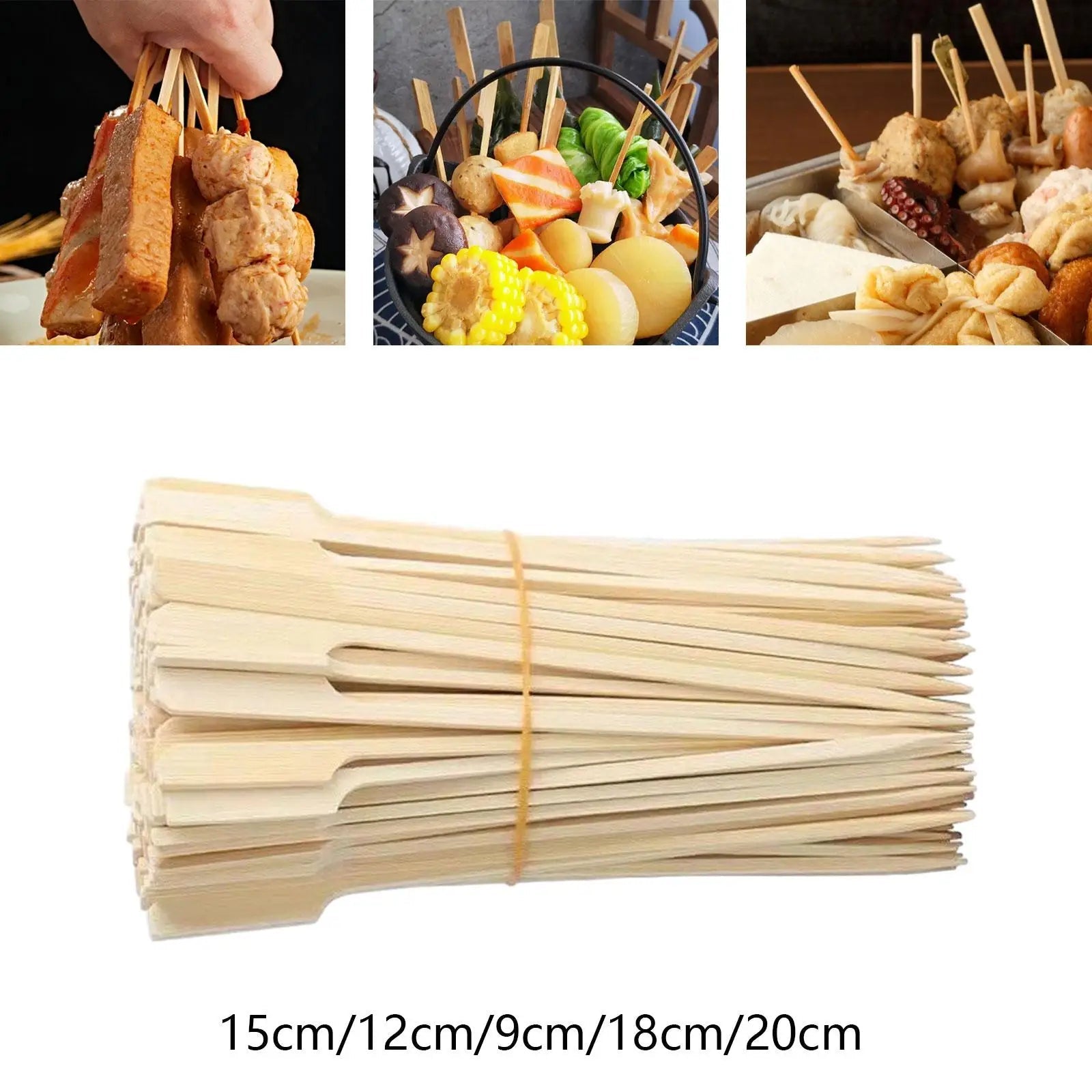 Bamboo Skewers BBQ Utensil – Essential Cookware Tools for Every Kitchen image 2