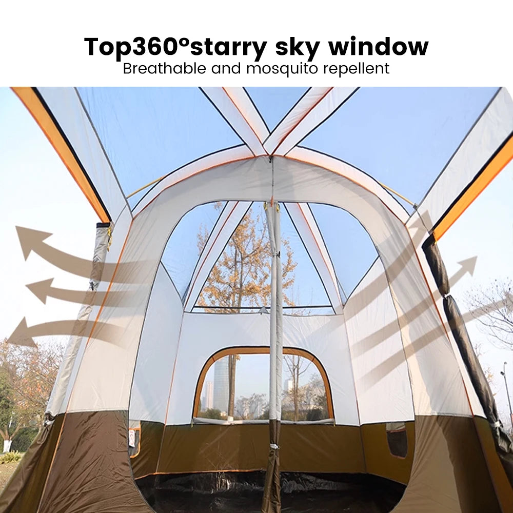 2025 Upgraded 4 Season Camping Tent – Ideal for 3-12 Person Family Adventures image 1