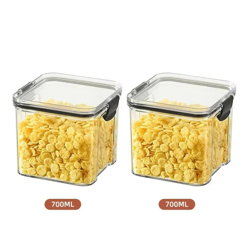 Stackable Plastic Food Storage Containers – Versatile Kitchen Organization - 700ml x2 image