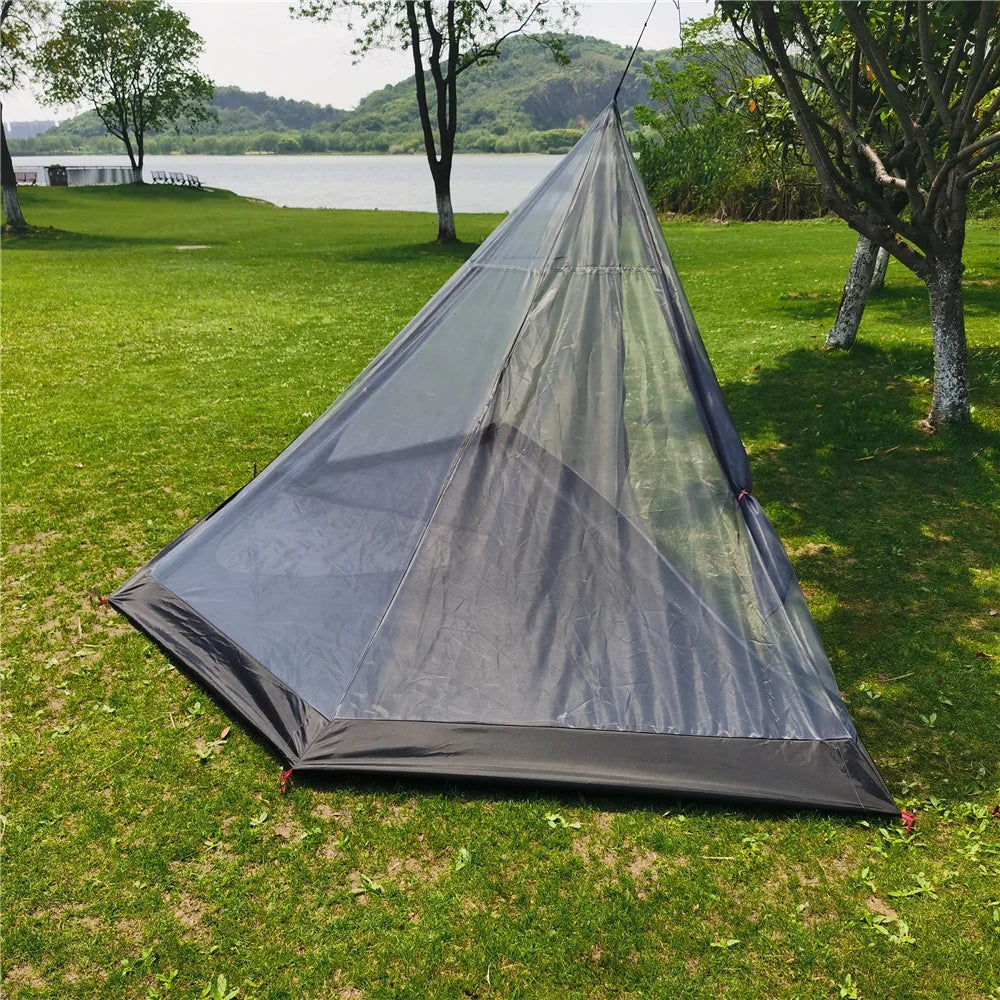 Ultralight Pyramid Tent's Inner Mesh Tent – Portable Summer Camping Companion image 3