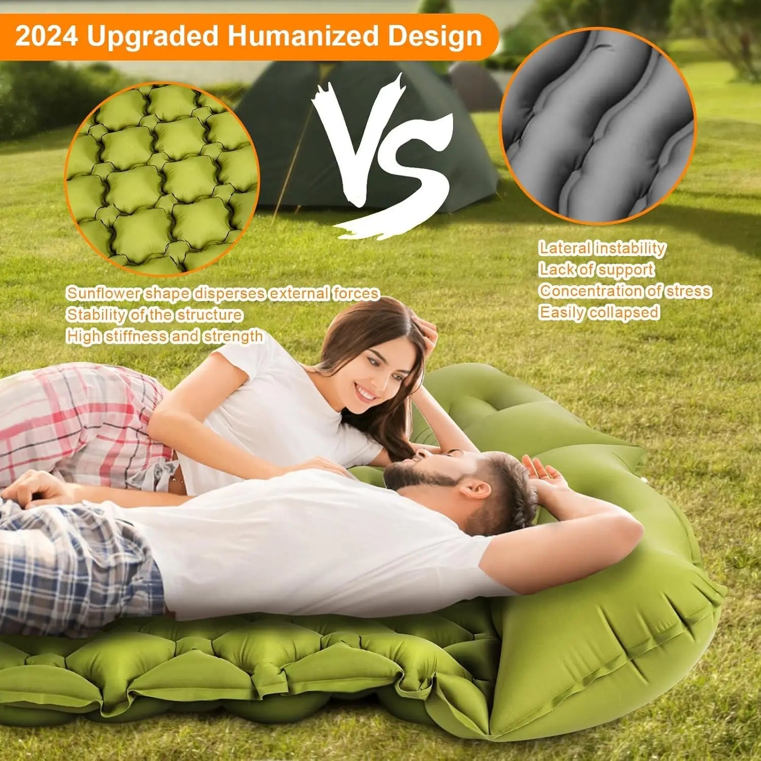 Camping Air Matt Double Sleeping Pad – Comfortable Outdoor Sleeping Solution image 3