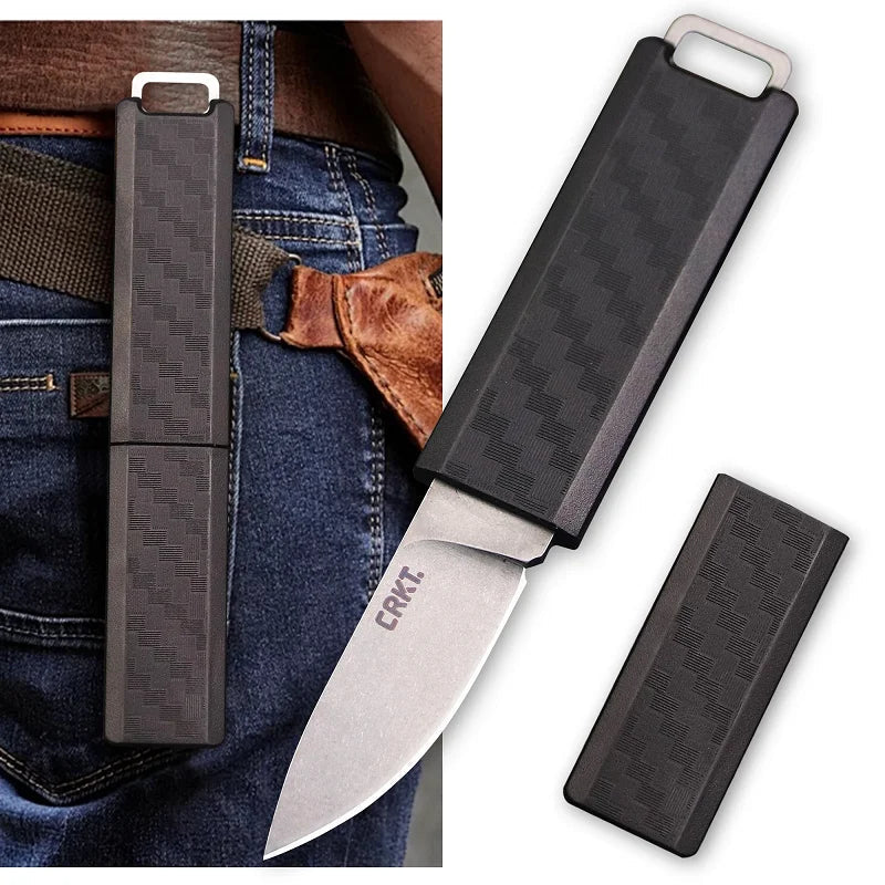 2425 Mini Pocket Survival Knife – Compact EDC Tool for Outdoor Adventures - with logo image