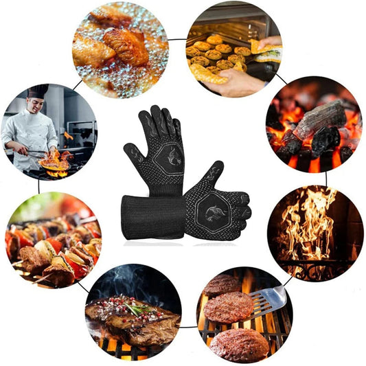 Heat-Resistant Silicone Oven Gloves for Safe Cooking &amp; Grilling image 1