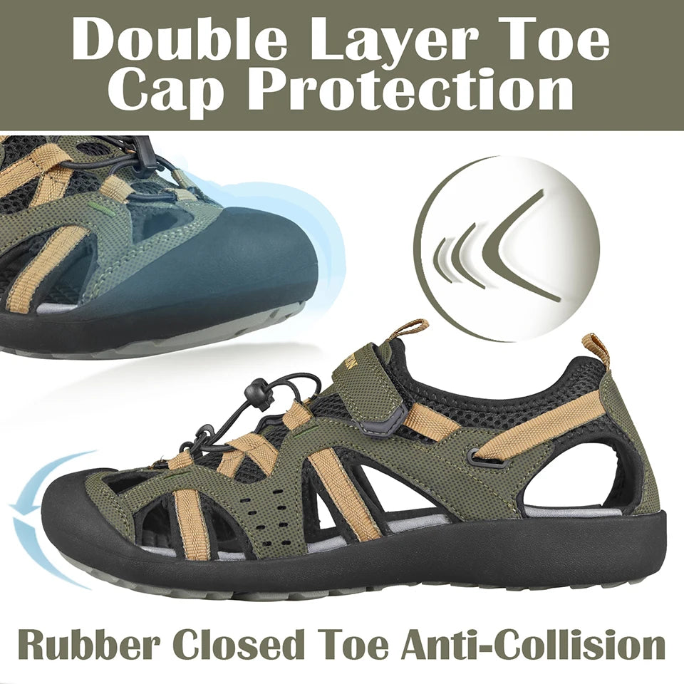 GRITION Men's Fashion Sandals – 2021 Beach Trekking Shoes image 1