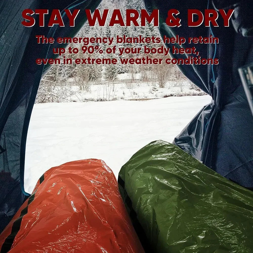 Waterproof Lightweight Thermal Emergency Sleeping Bag Bivy Sack image 5