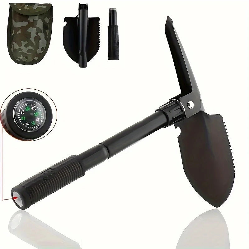 4-in-1 Multifunctional Folding Shovel – Essential Outdoor Survival Tool image 2