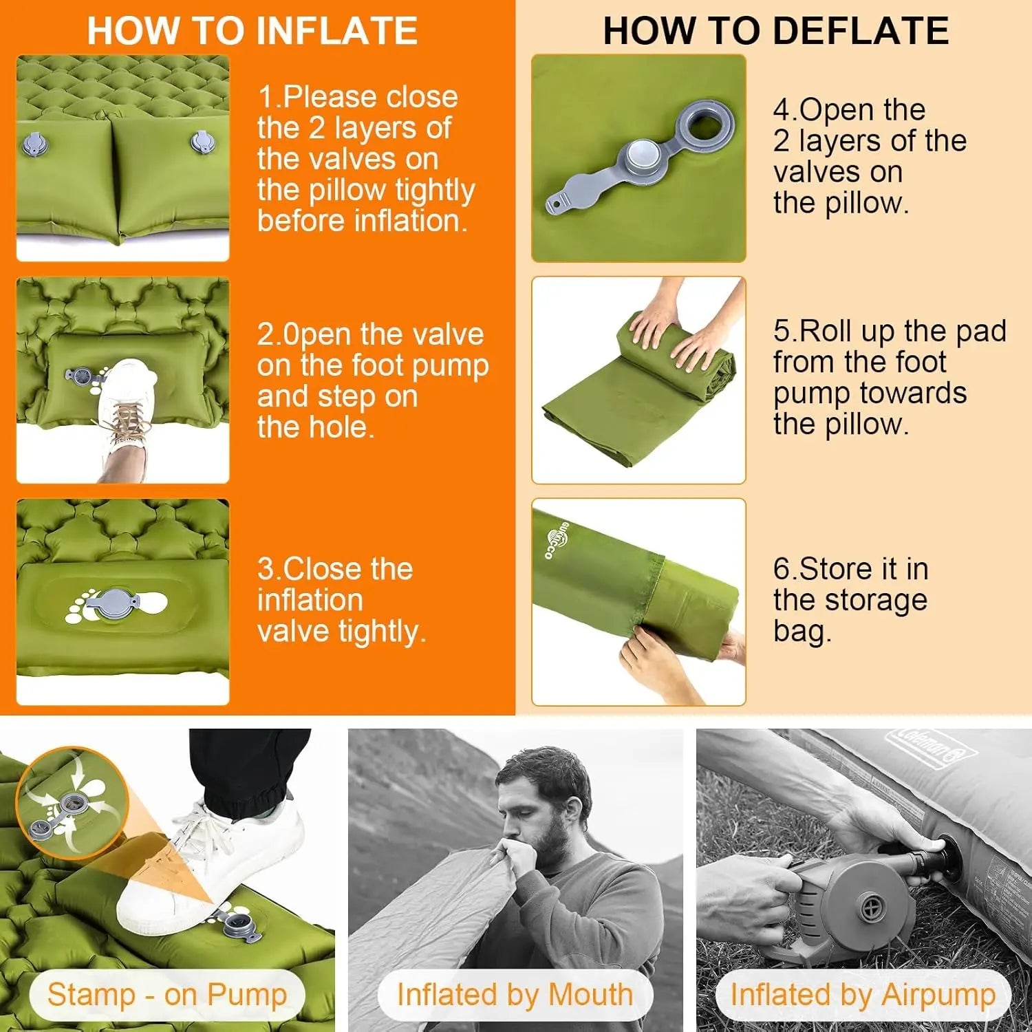 Camping Air Matt Double Sleeping Pad – Comfortable Outdoor Sleeping Solution image 5