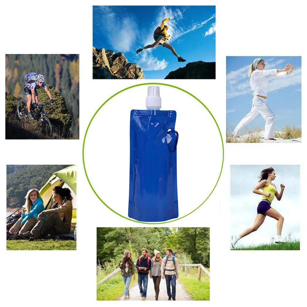 Collapsible Water Bottle Canteen – Perfect for Biking, Hiking &amp; Travel image 3
