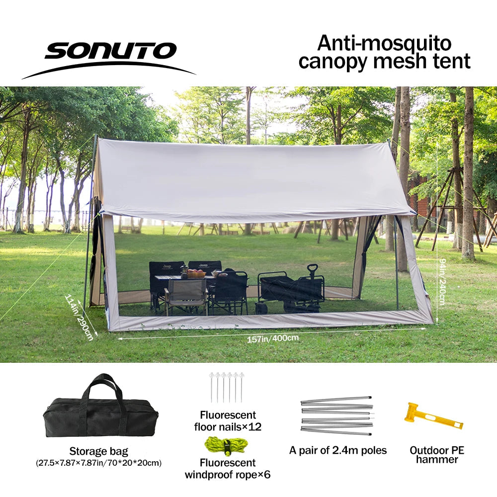 210D Outdoor Family Tent – Spacious, Portable, and Protective Shelter image 7