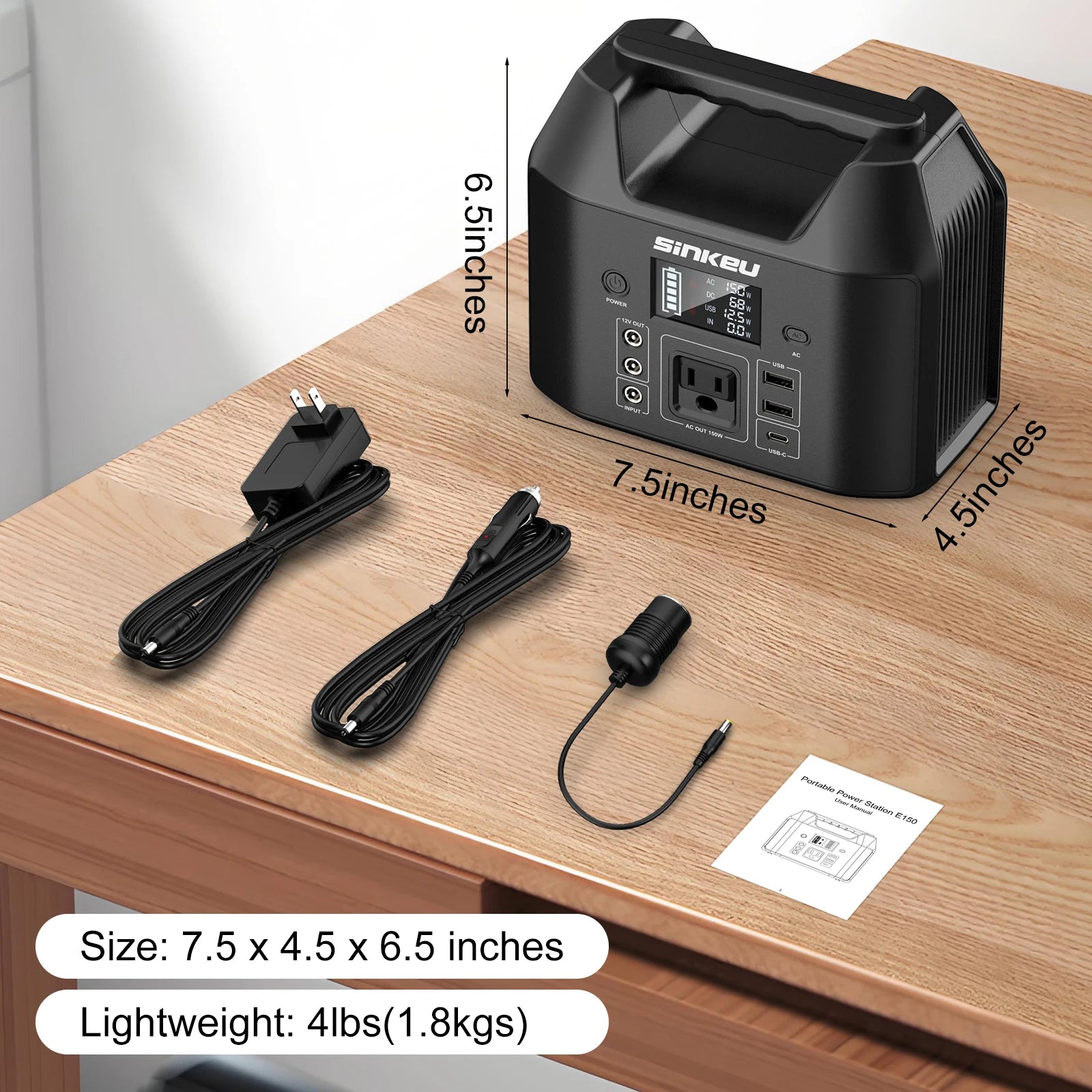 150W Portable Power Station – Reliable Power for Camping &amp; Home Use image 2