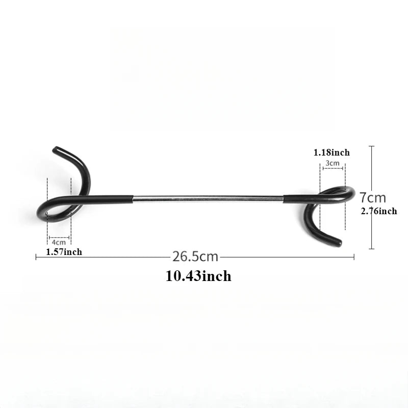 Stainless Steel Light Stand Holder Hooks – Versatile Camping Accessories image 1