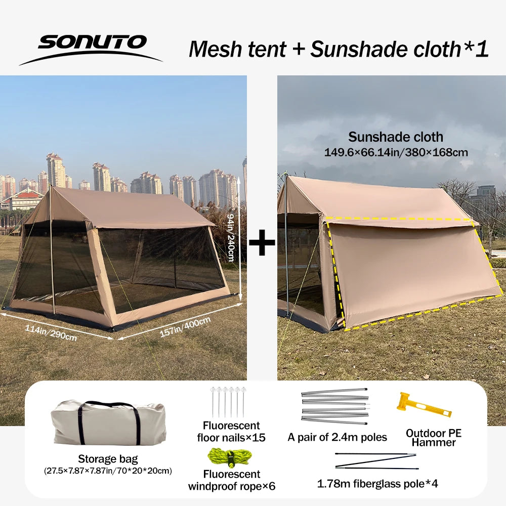 210D Outdoor Family Tent – Spacious, Portable, and Protective Shelter image 6