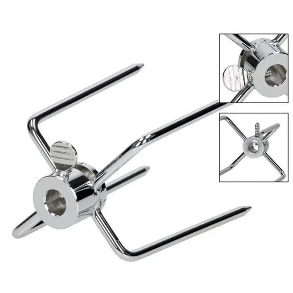 Rotating Fix Fork Barbecue Skewer – Essential BBQ Tool for Grill Masters image 0