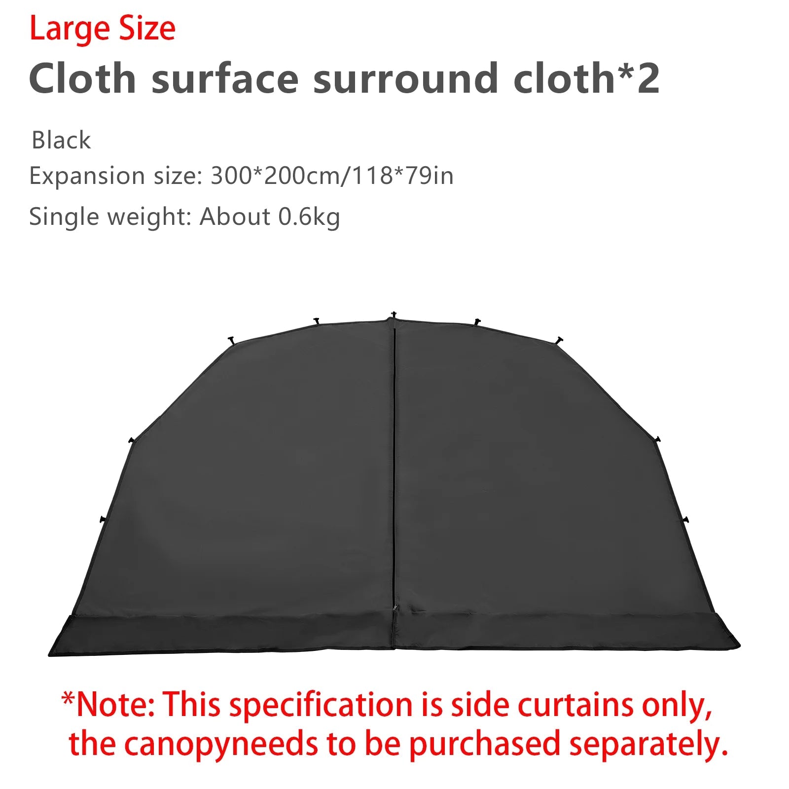 BISINNA Outdoor Camping Dome Tent – Luxury Canopy for Family Picnics - L cloth 2pcs image