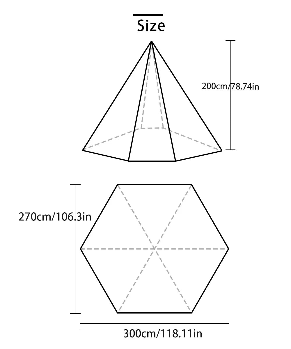 Ultralight Pyramid 4 Person Camping Tent – Spacious Teepee for Outdoor Adventures image 5
