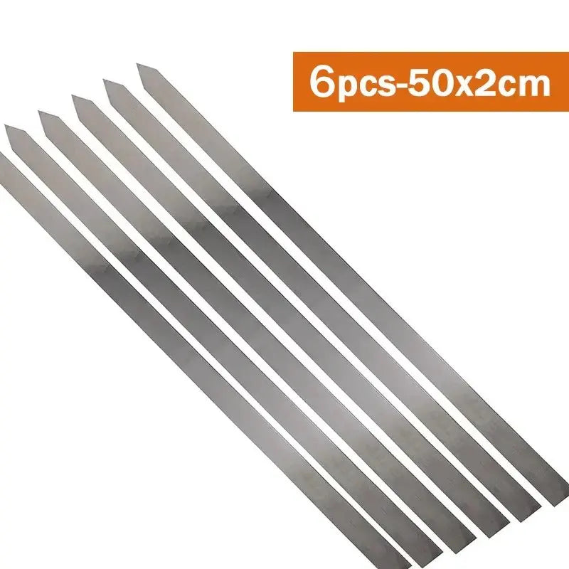 Premium Kabob Skewers for Global Grilling Enthusiasts - 5pcs-50x2cm image