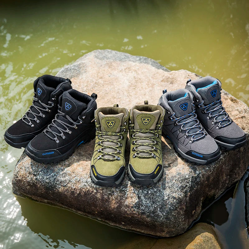 Best Seller Men's High-top Outdoor Climbing Shoes – Waterproof &amp; Anti-Slip image 3